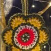 Crocheted Yellow flower Bauble