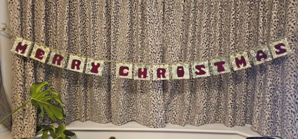 20261009_014521 Handmade 'Merry Christmas' Bunting – Festive Green
