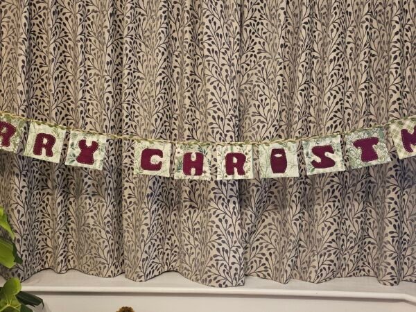Handmade 'Merry Christmas' Bunting – Festive Green