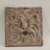 Handcrafted Green Man Ceramic Garden Plaque – Shimmer Relief Tile (20 cm)
